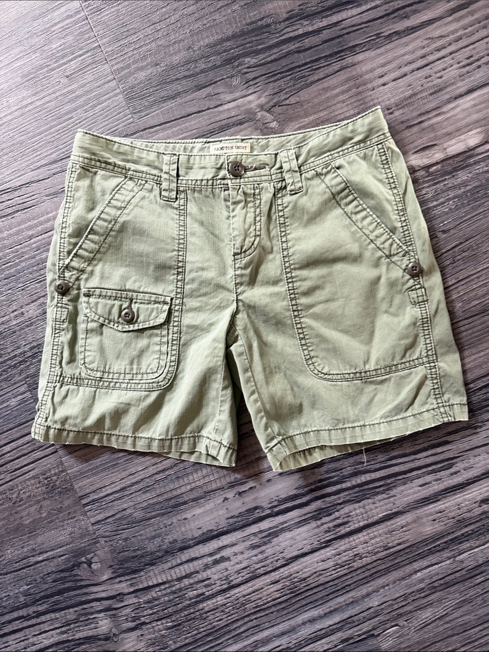 Polo Jean Company Olive Green Women's Utility Shorts